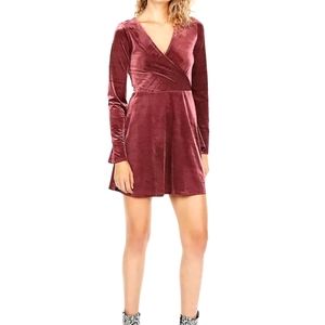 Purple Metallic Express mini dress